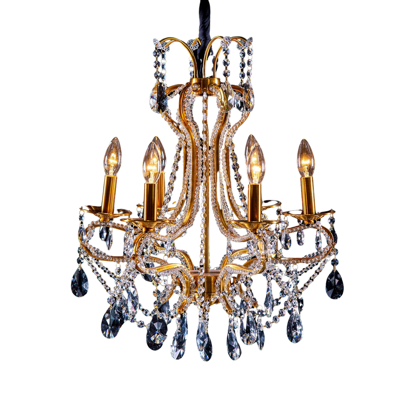 Maria Theresa - 1 Tier 6 Globe Vintage Chandelier