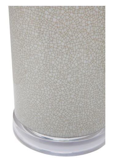 White Crackle - Table Lamp