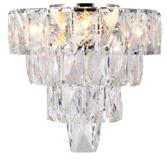 Crystal Waterfall Flush - Contemporary Chandelier